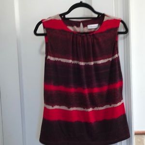 Calvin Klein sleeveless top - shirred neckline